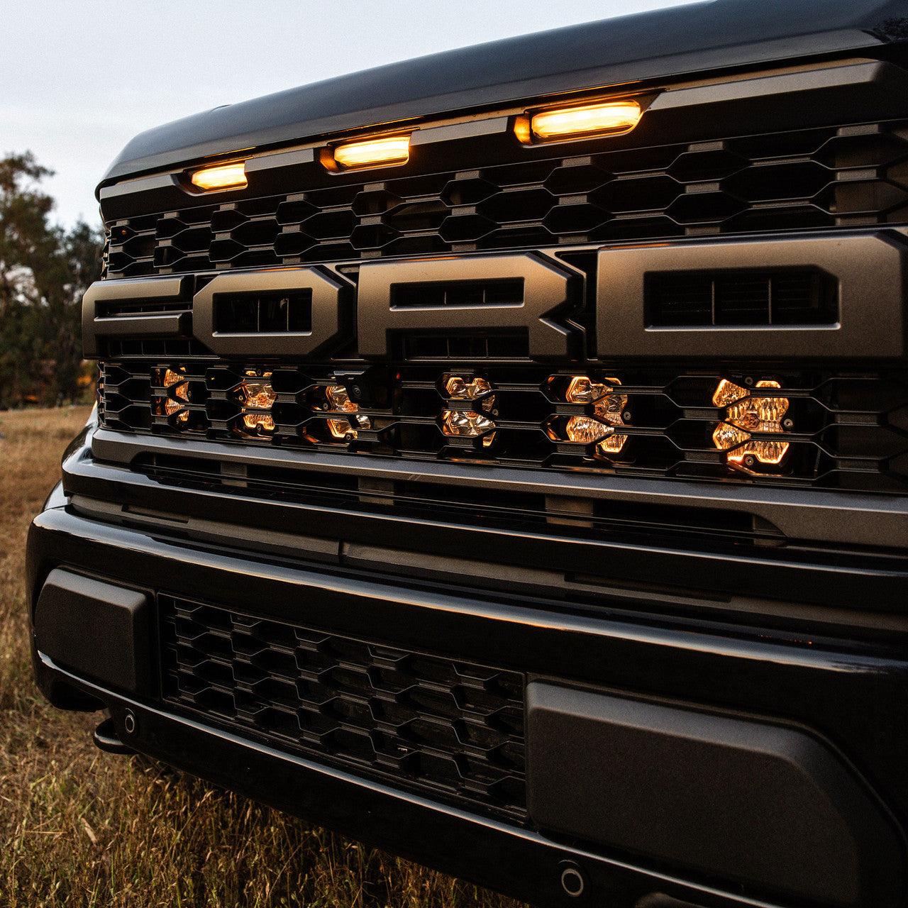 Baja Designs 2021-2026 Ford F-150 Raptor 2024-2026 F-150 Raptor 37 F-150 Raptor R Squadron 2.0 Pro Behind-the-Grille Light Kit 44-0017