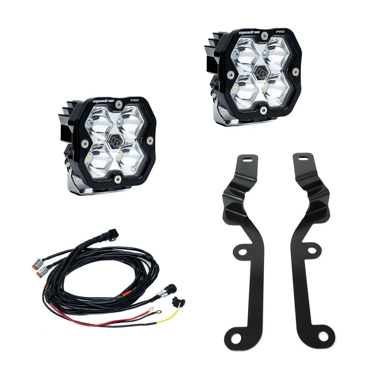Baja Designs 2019-2026 Chevrolet Silverado 1500 Squadron 2.0 Pro Spot Clear A-Pillar Light Kit 44-0058