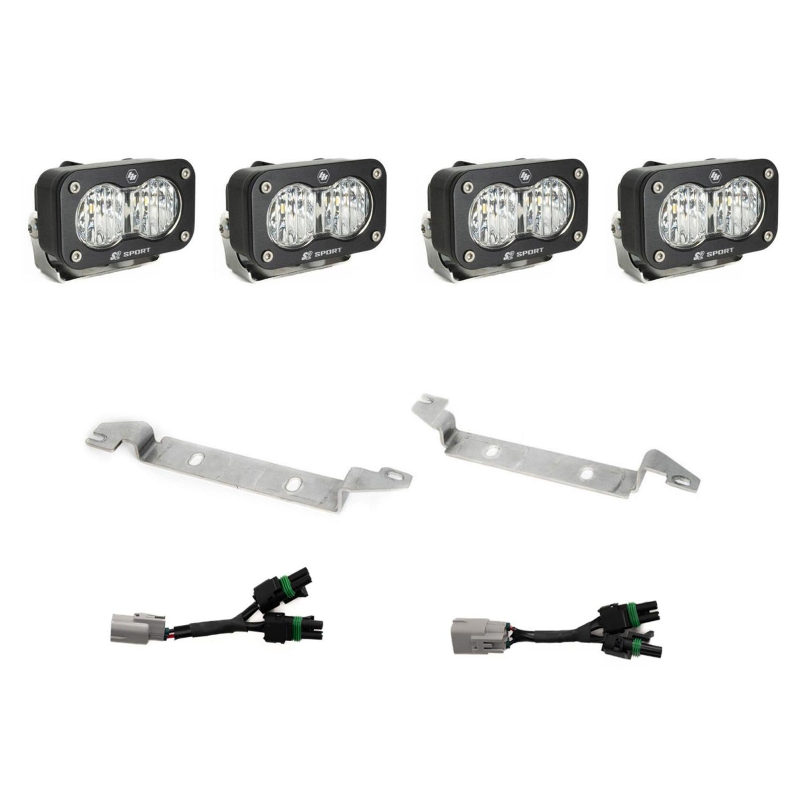 Baja Designs 2025 Toyota 4Runner TRD Pro Trailhunter Clear S2 Sport OEM Fog Light Replacement Kit 44-8284