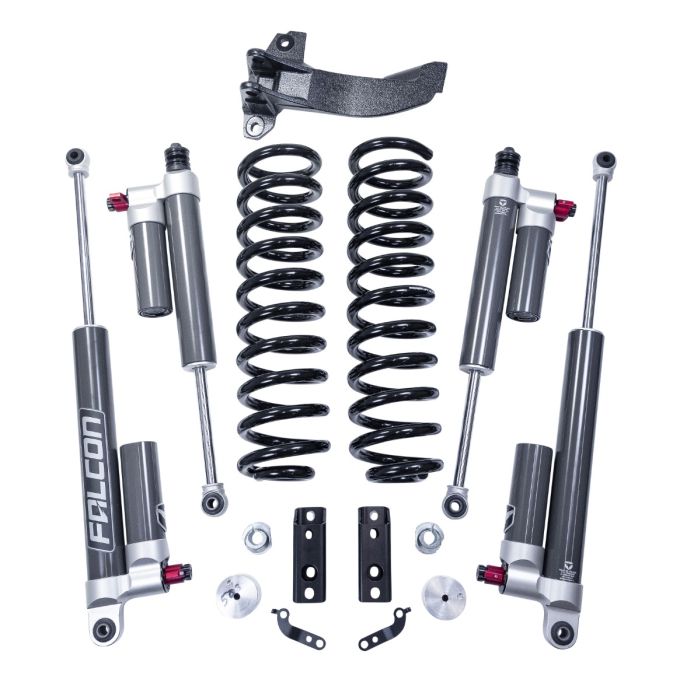 Readylift 2017-2026 Ford F-250 F-350 F-450 F-550 Super Duty Diesel 4WD 2.5" Coil Spring Front Lift Kit With Falcon 3.3 Shocks 46-20255