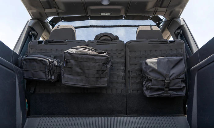 Body Armor 2021-2024 Ford Bronco 4 Door Rear Seat Covers Fabric Smooth Black 91011