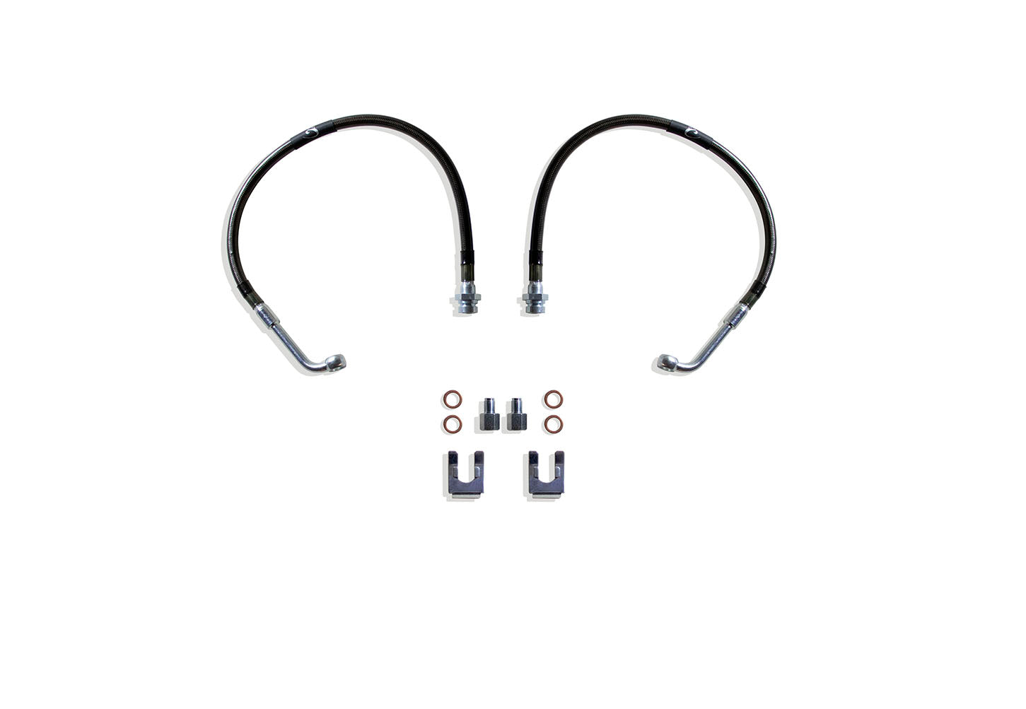 MaxTrac Suspension 1982-2004 Chevrolet S-10 GMC Sonoma 1982-1997 Chevrolet Blazer GMC Jimmy 2Wd Gas Front Extended Brake Lines 510100