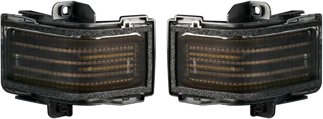 Form Lighting 2017-2022 Ford F-250 F-350 Super Duty LED Side Mirror Lights Smoked Pair FL0036