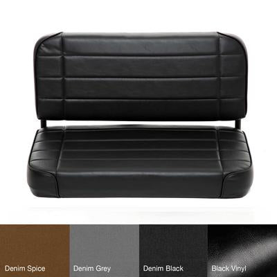 Smittybilt 1955-1995 Jeep CJ Wrangler YJ Seat Rear Standard Vinyl Black 8001N