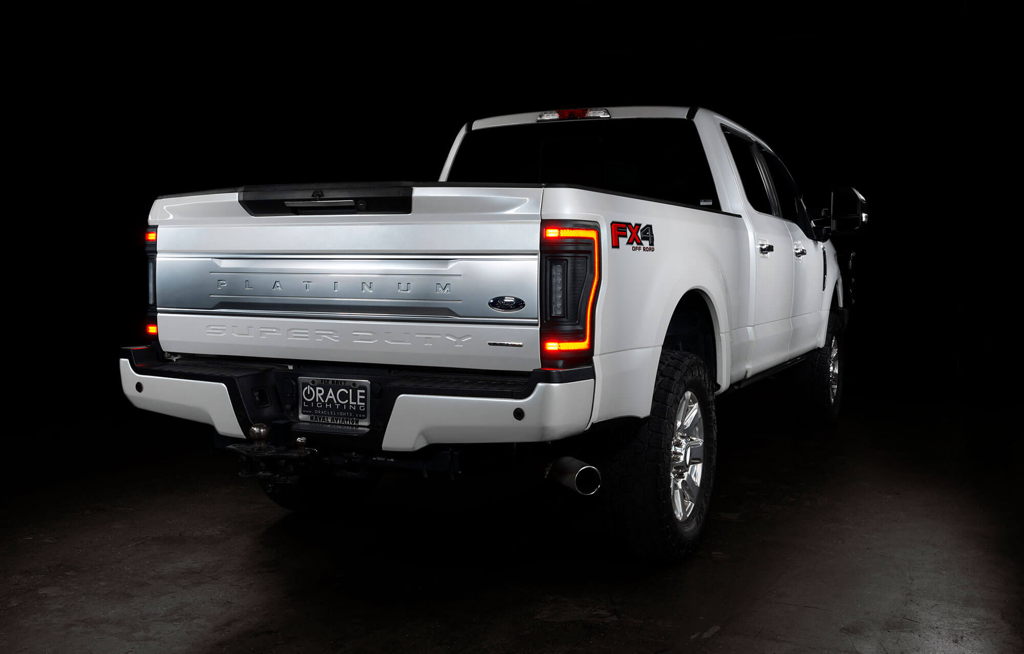 Oracle Lighting 2017-2022 Ford F-250 F-350 Superduty Black Series Flush Mount LED Tail Lights 5896-504-T