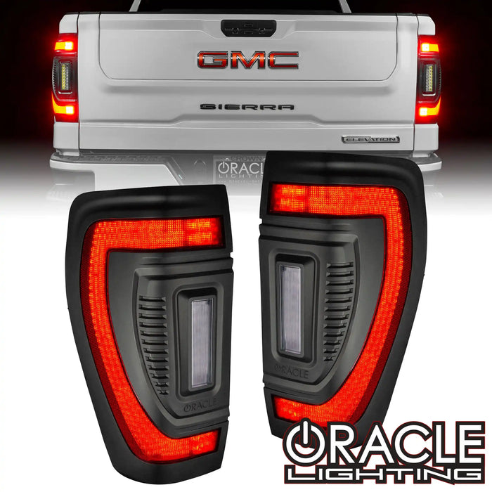 Oracle Lighting 2019-2023 GMC Sierra Standard Lens Flush Style Led Tail Lights 5927-504