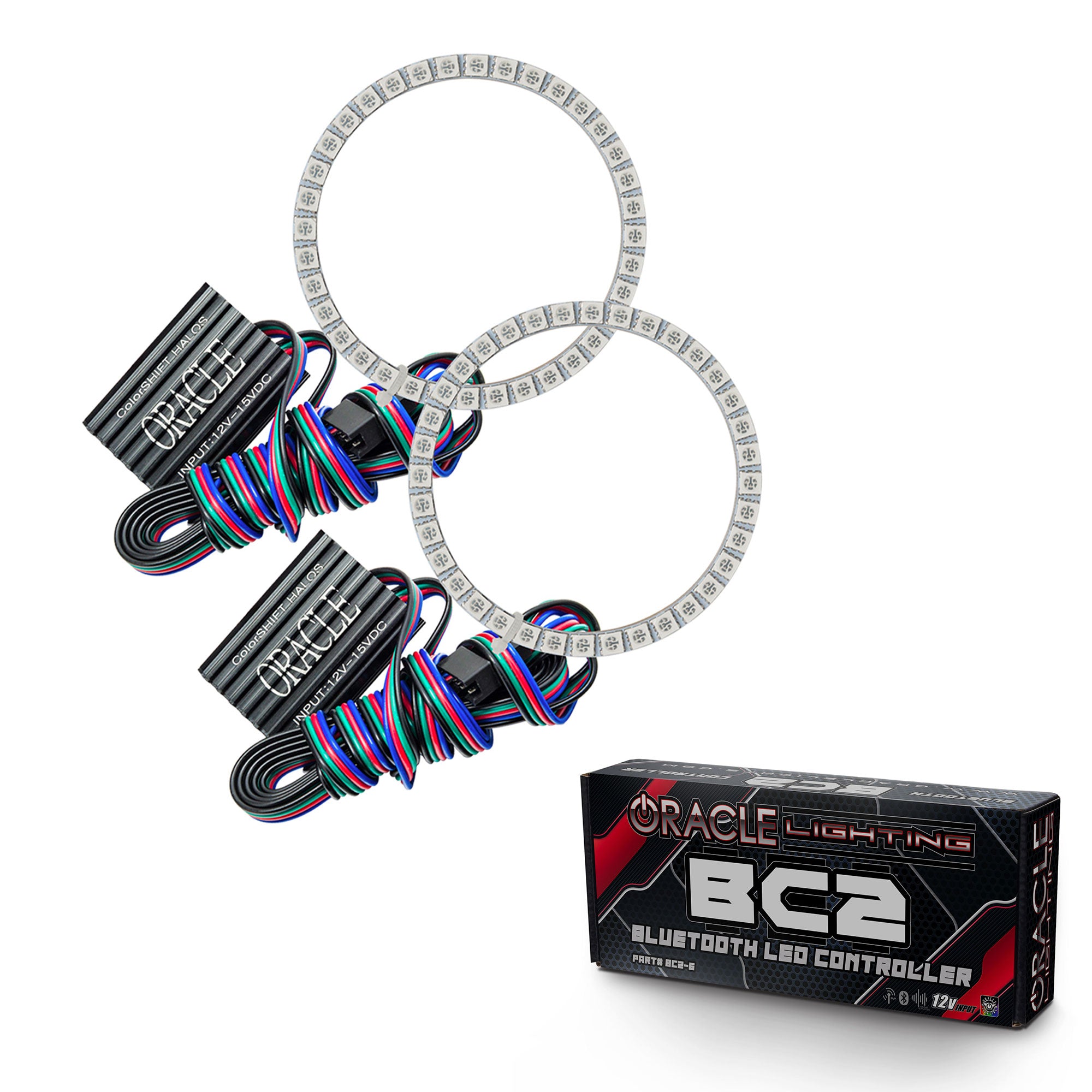 Oracle Lighting 2002-2009 Ferrari F430 LED Headlight Halo Kit ColorSHIFT With BC2 Controller 2685-335