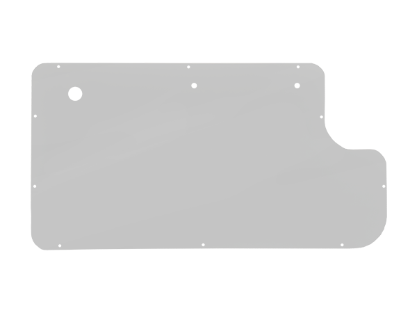 Warrior 1976-1981 Jeep Wrangler CJ7 Inner Door Panel Brushed Aluminum 60450