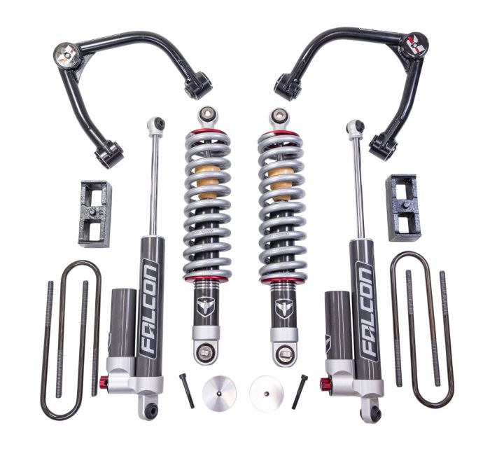 Readylift 2025 Chevrolet Silverado GMC Sierra 1500 Excludes Trail Boss At4 2WD 4WD 4.0" front 3.0" Rear SST2.1 Lift Kit with Premium Falcon 2.1 Strut Shocks 62-35440