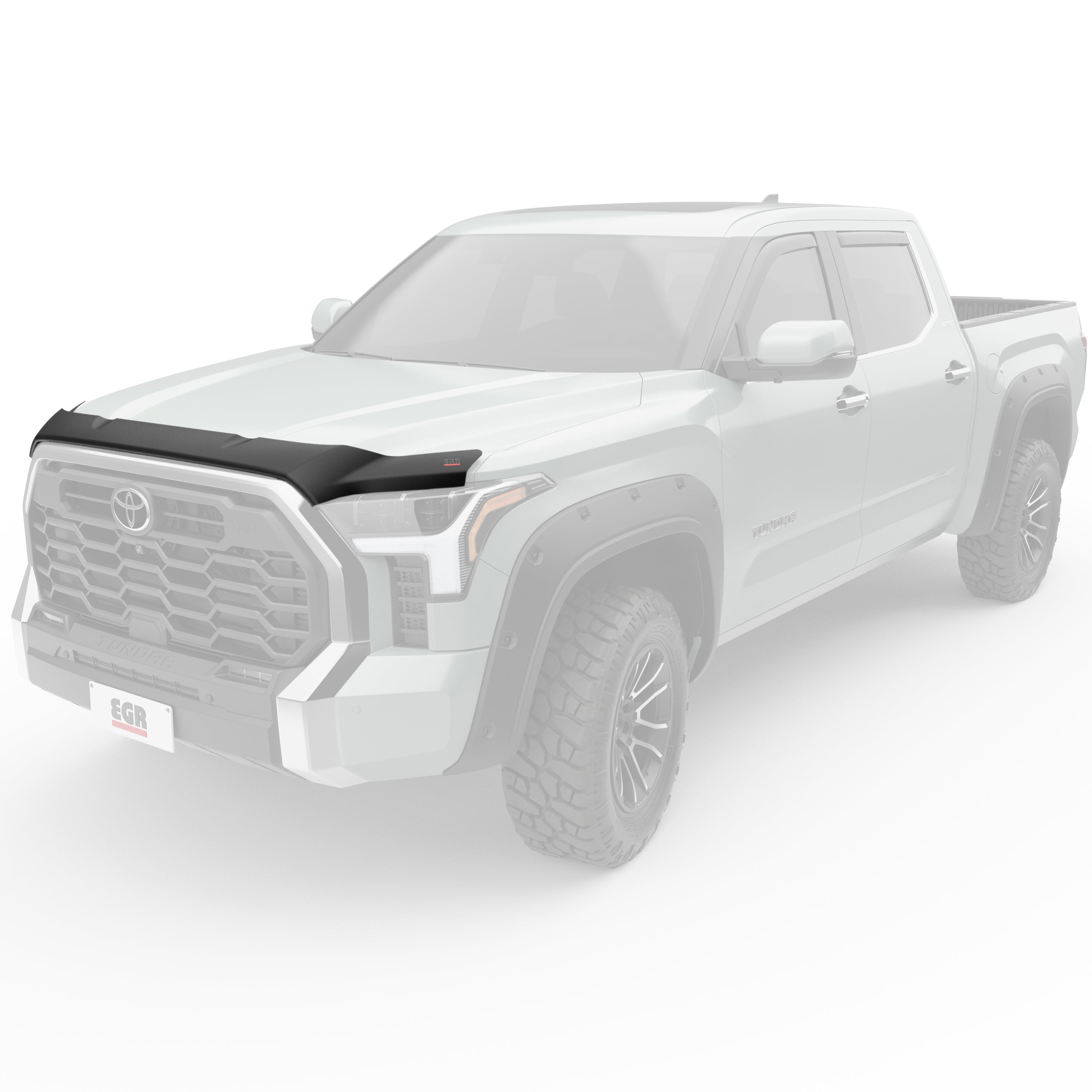 EGR 2022-2024 Toyota Tundra 4 Door Crew Cab Extended Cab Pickup Superguard Hood Guard Matte Black Finish 305405