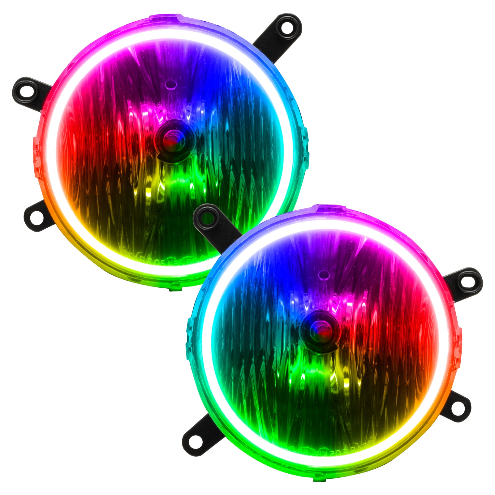 Oracle Lighting 2005-2009 Ford Mustang GT Pre-Assembled LED Halo Fog Lights ColorSHIFT 7049-333