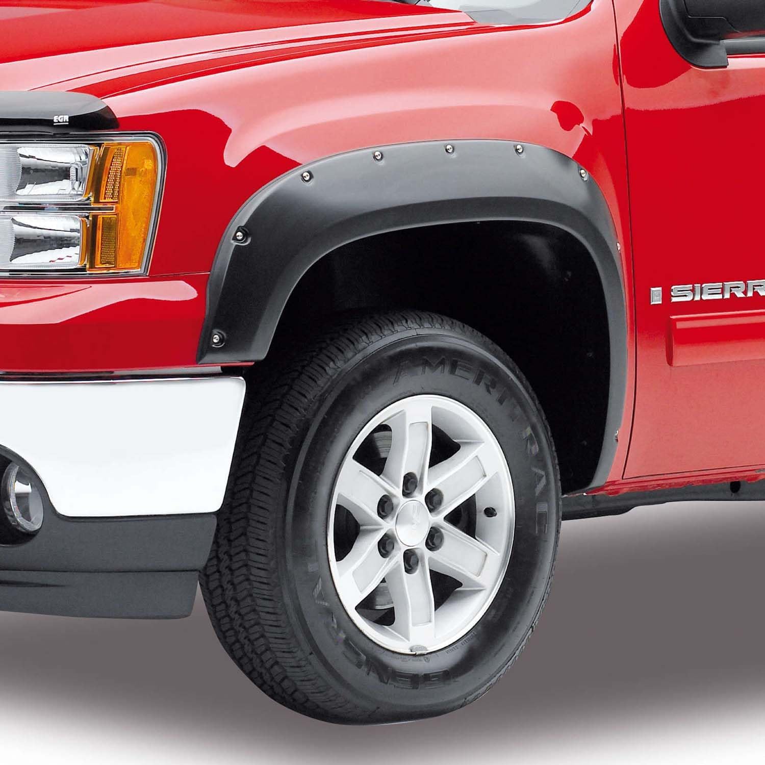 EGR 2007-2013 GMC Sierra 1500 6/8ft Bed Baseline Chrome Black Bolt On Look Fender Flares BLF1039