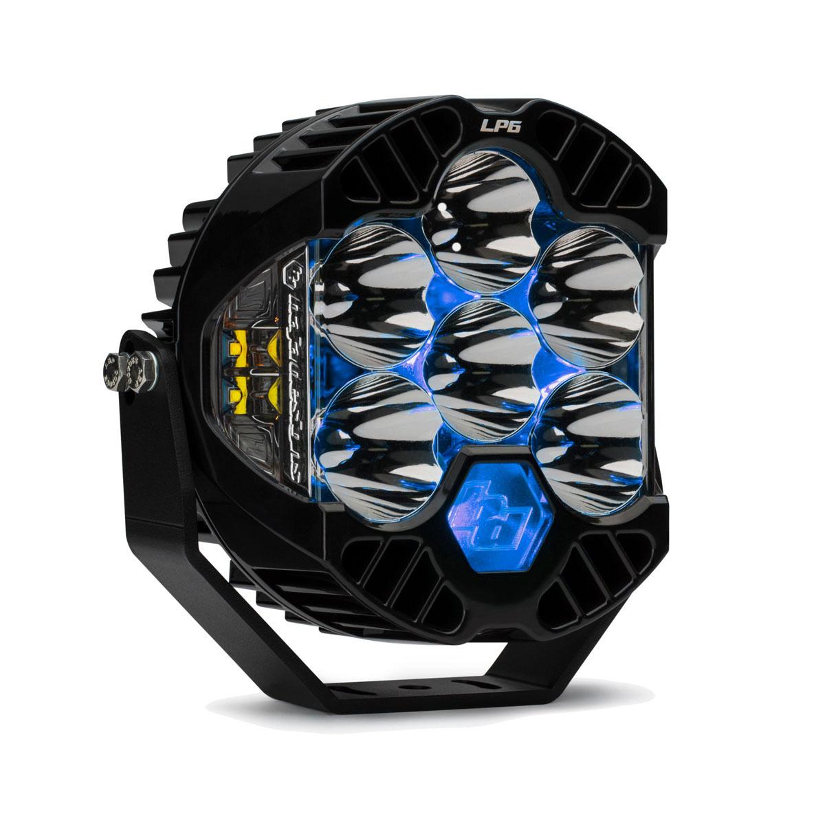 Baja Designs LP6 Pro LED Auxiliary Light Pod Universal Driving Combo Clear Blue 270015
