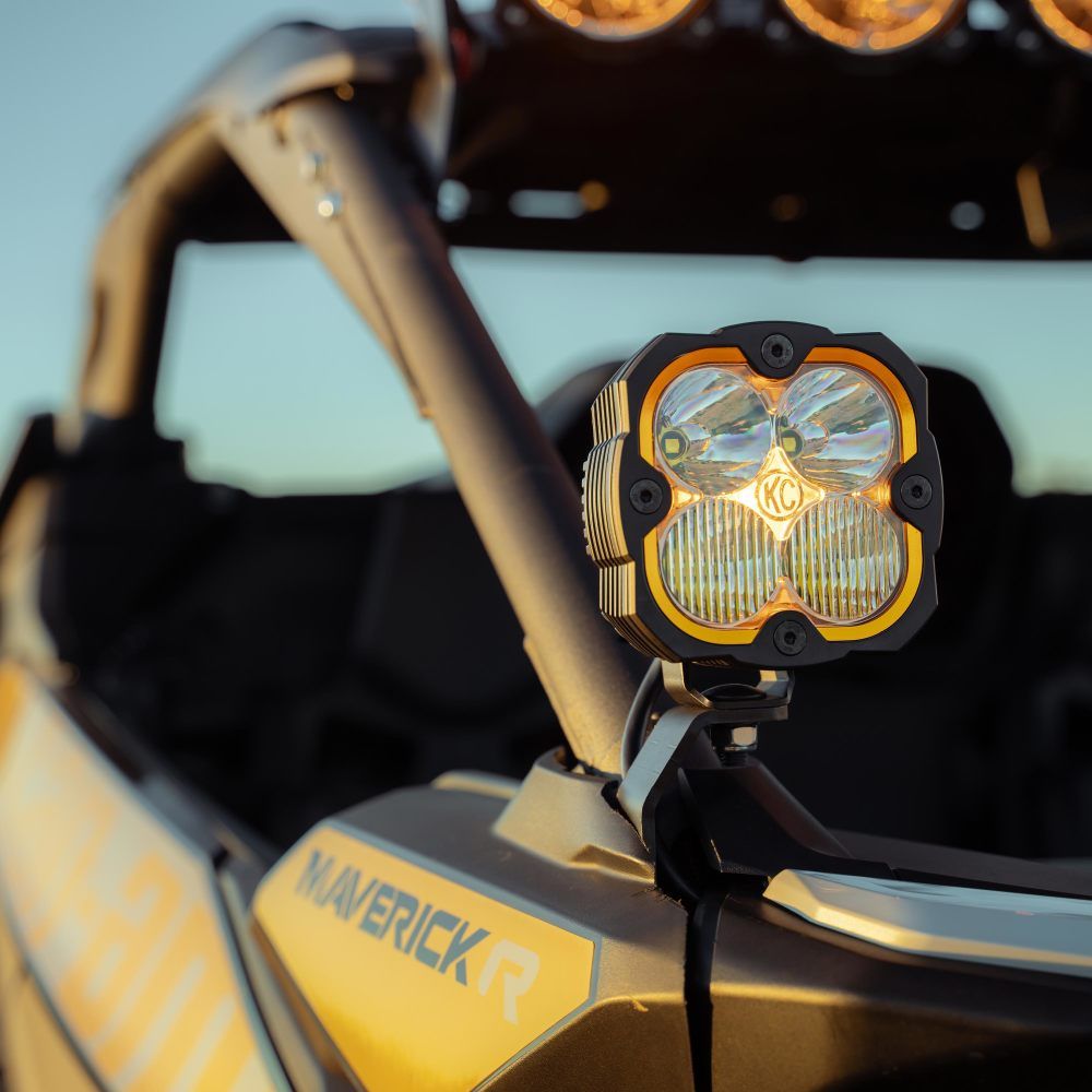 KC Hilites 2024-2025 Can-Am Maverick R A-Pillar Light Mount 7364