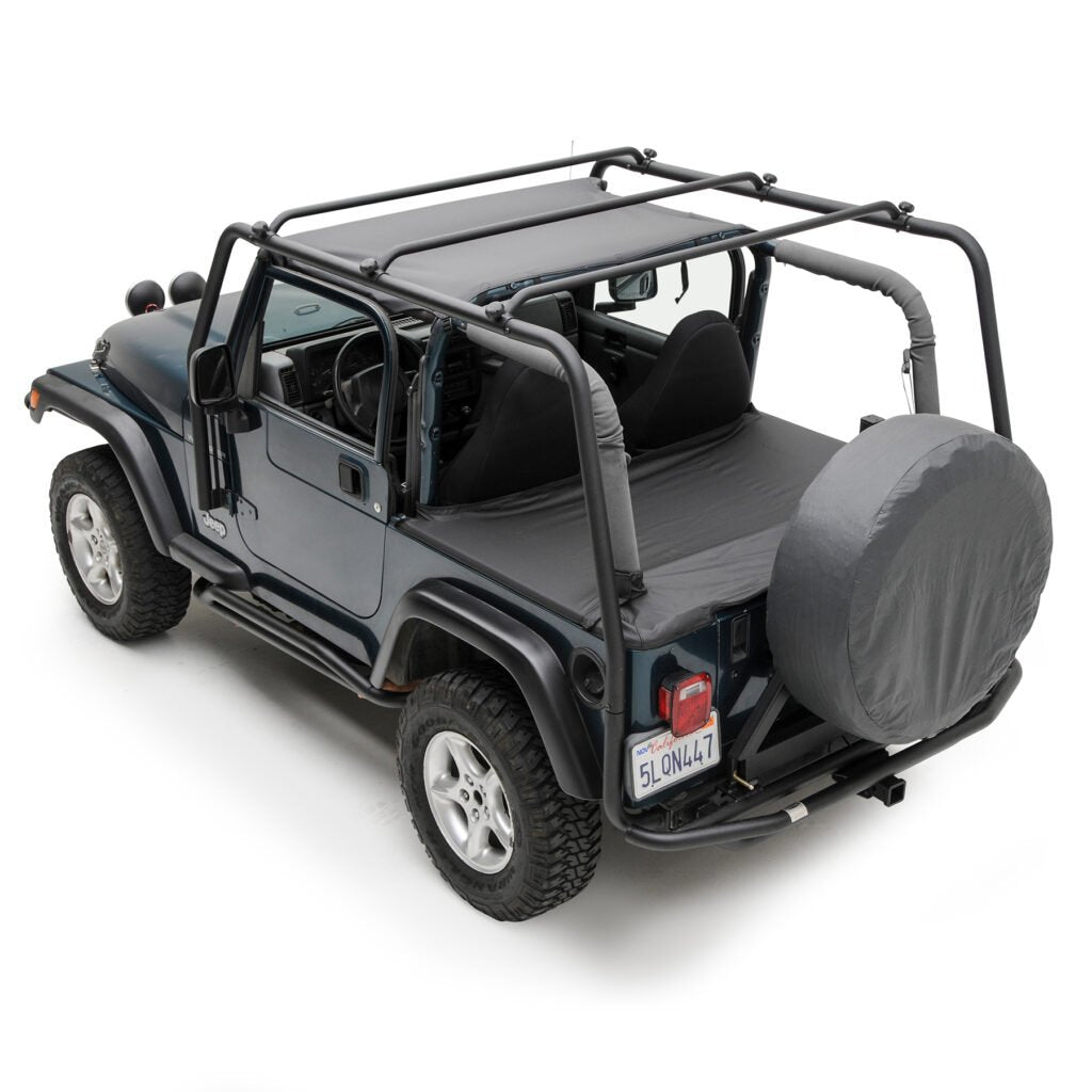 Smittybilt 1997-2006 Jeep Wrangler TJ SRC Roof Rack Black Textured 76713