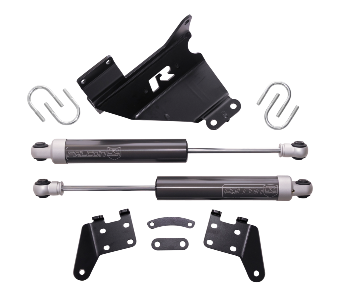 Readylift 2013-2026 Dodge Ram 2500HD 3500HD Dual Steering Stabilizer Kit With Falcon 77-13220