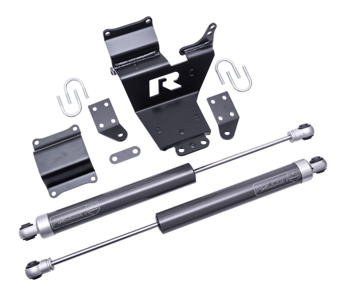 Readylift 2005-2026 Ford F450 F550 Super Duty 4WD Diesel 10-Lug Dual Steering Stabilizer Kit 77-23201