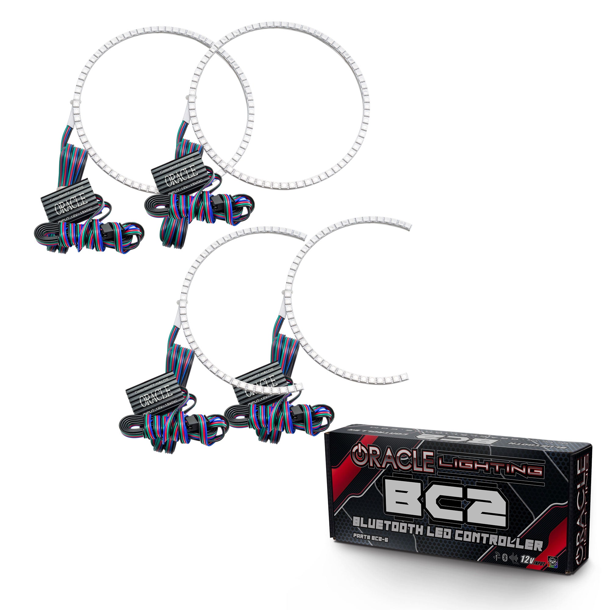 Oracle Lighting 2005-2007 Dodge Magnum LED Headlight Halo Kit ColorSHIFT With BC2 Controller 2231-335