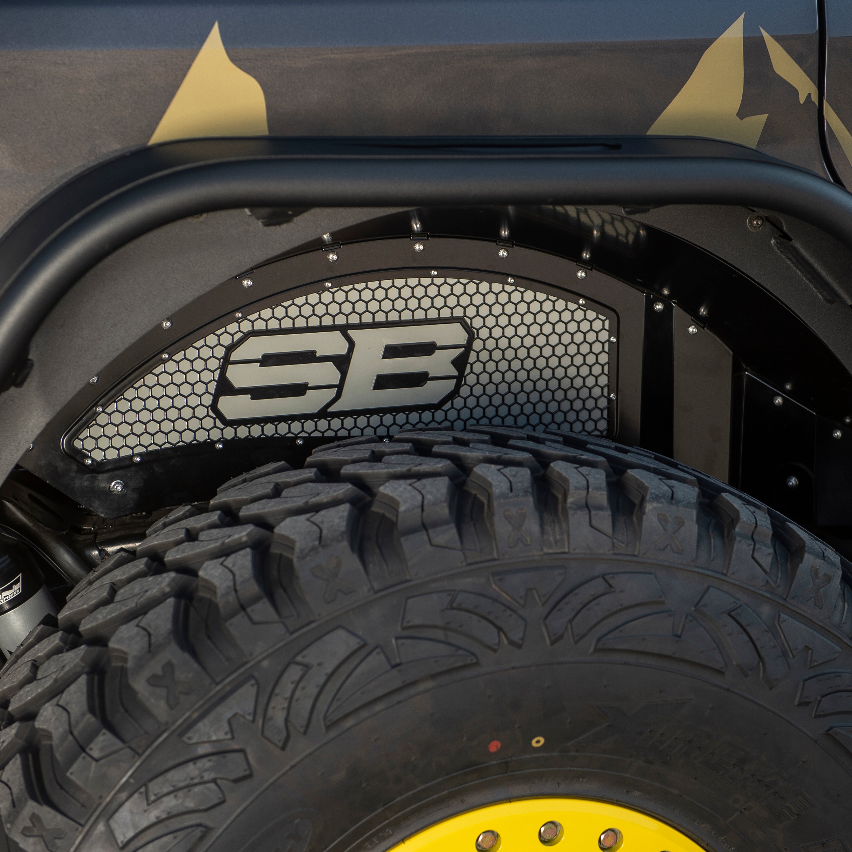 Smittybilt 2018-2024 Jeep Wrangler JL JLU Rear Aluminum Inner Fender Liners 77986