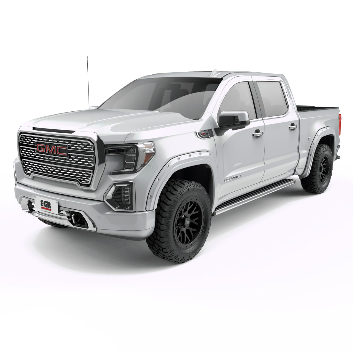 EGR 2019-2024 GMC Sierra 1500 2 & 4 Door Extended Cab Crew Cab Standard Cab Pickup Traditional Bolt-on look Fender Flares set of 4 Painted to Code Summit White 791794-GAZ