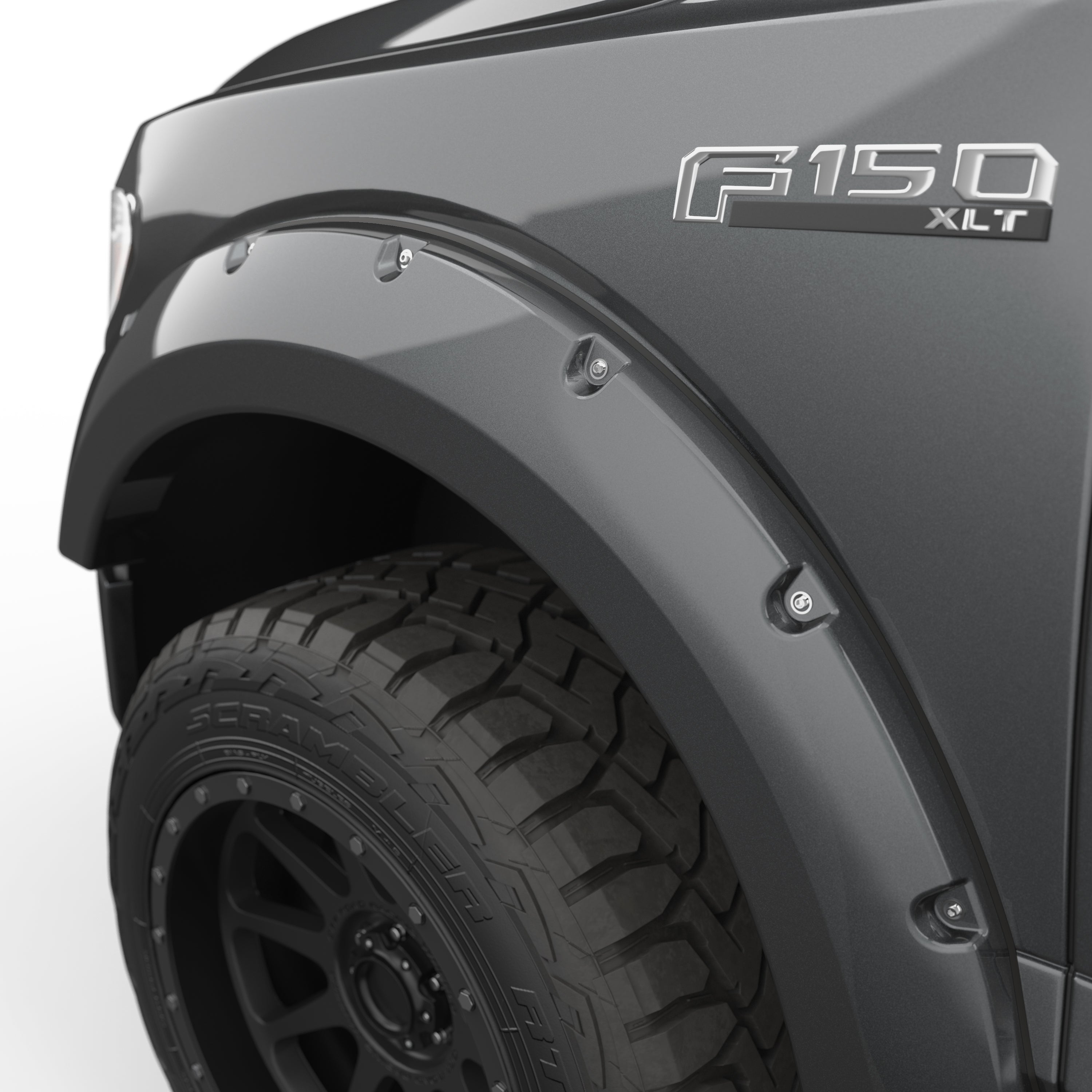 EGR 2018-2020 Ford F-150 2 & 4 Door Crew Cab Standard Cab Extended Cab Pickup Traditional Bolt-on look Fender Flares set of 4 Painted to Code Magnetic 793574-J7