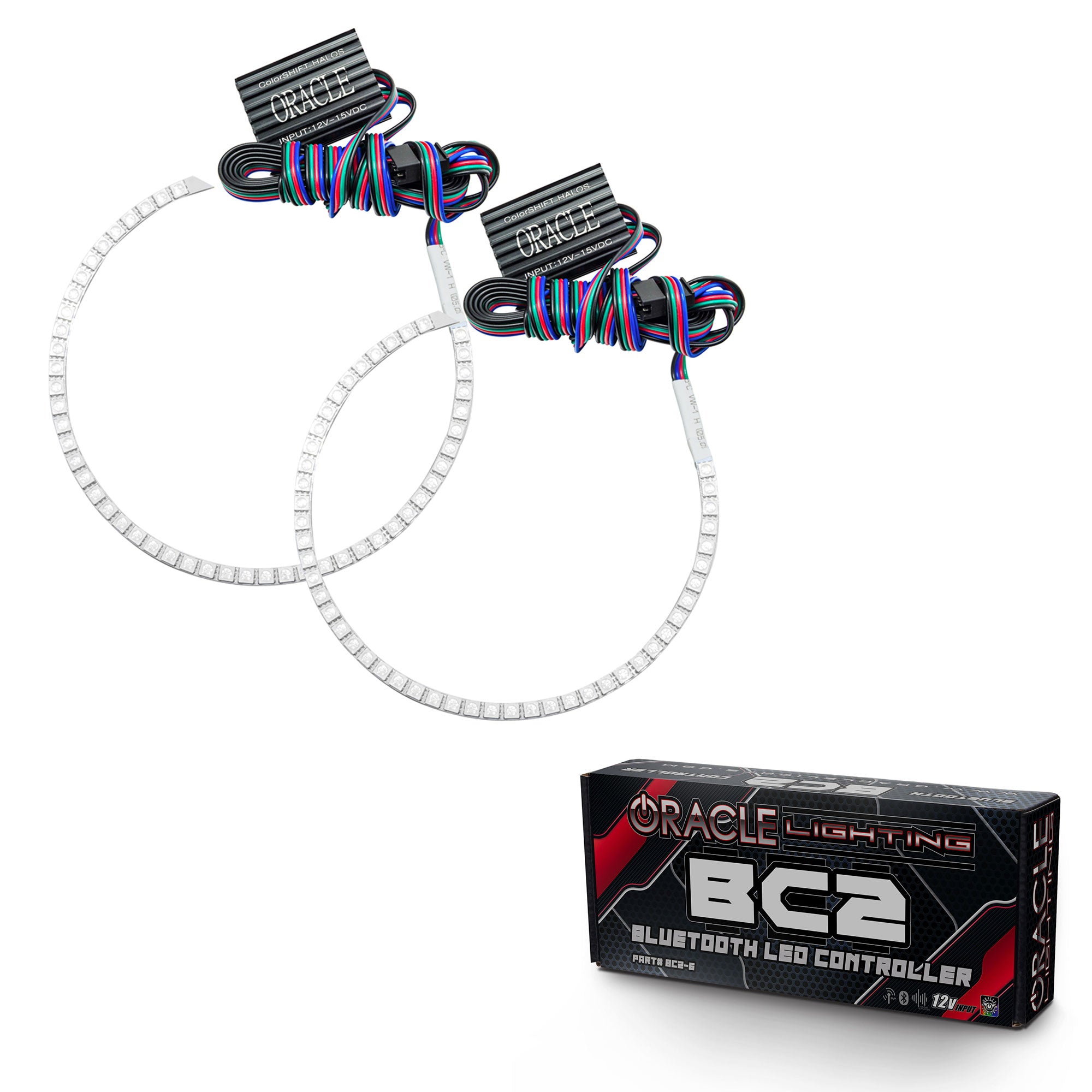 Oracle Lighting 2007-2008 Chrysler Aspen LED Headlight Halo Kit ColorSHIFT With BC2 Controller 2229-335