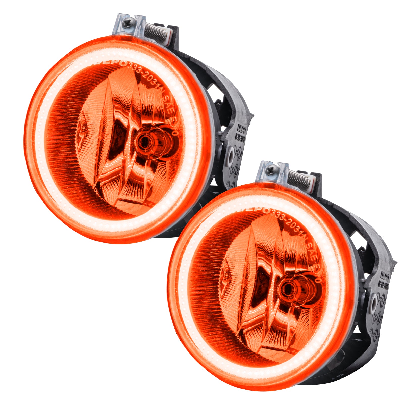 Oracle Lighting 2011-2016 Jeep Patriot Pre-Assembled LED Halo Fog Lights Amber 8195-005