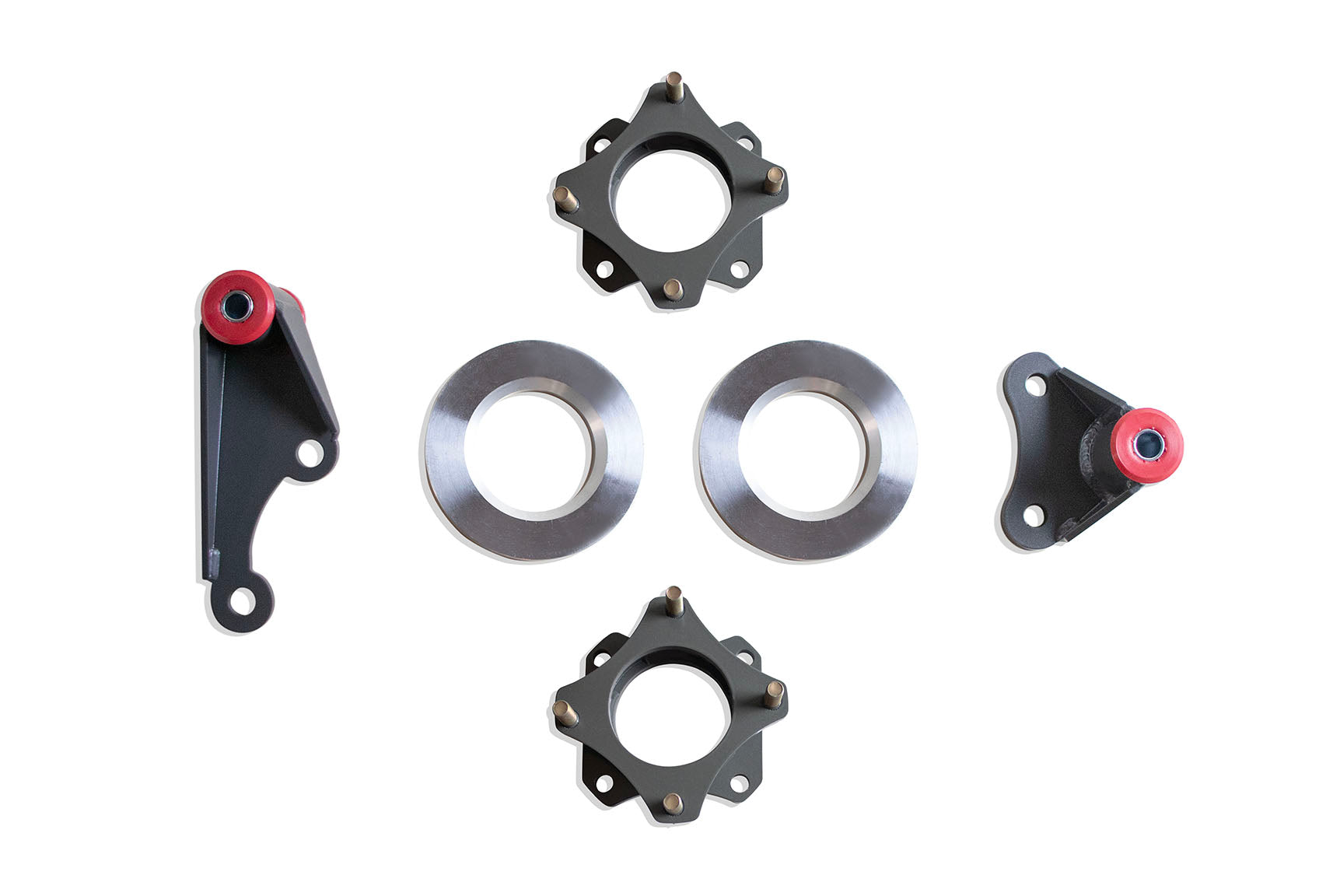 MaxTrac Suspension 2024-2026 Toyota Tacoma 6-Lug 2025-2026 Toyota 4Runner 4WD 3" Front Strut Spacers With Differential Drop 836130-4