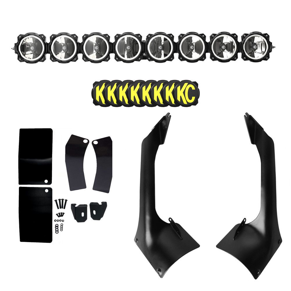 KC Hilites 2018-2024 Jeep Wrangler JL Gladiator JT Gravity LED Pro6 50" 8 Light LED Light Bar System 91336