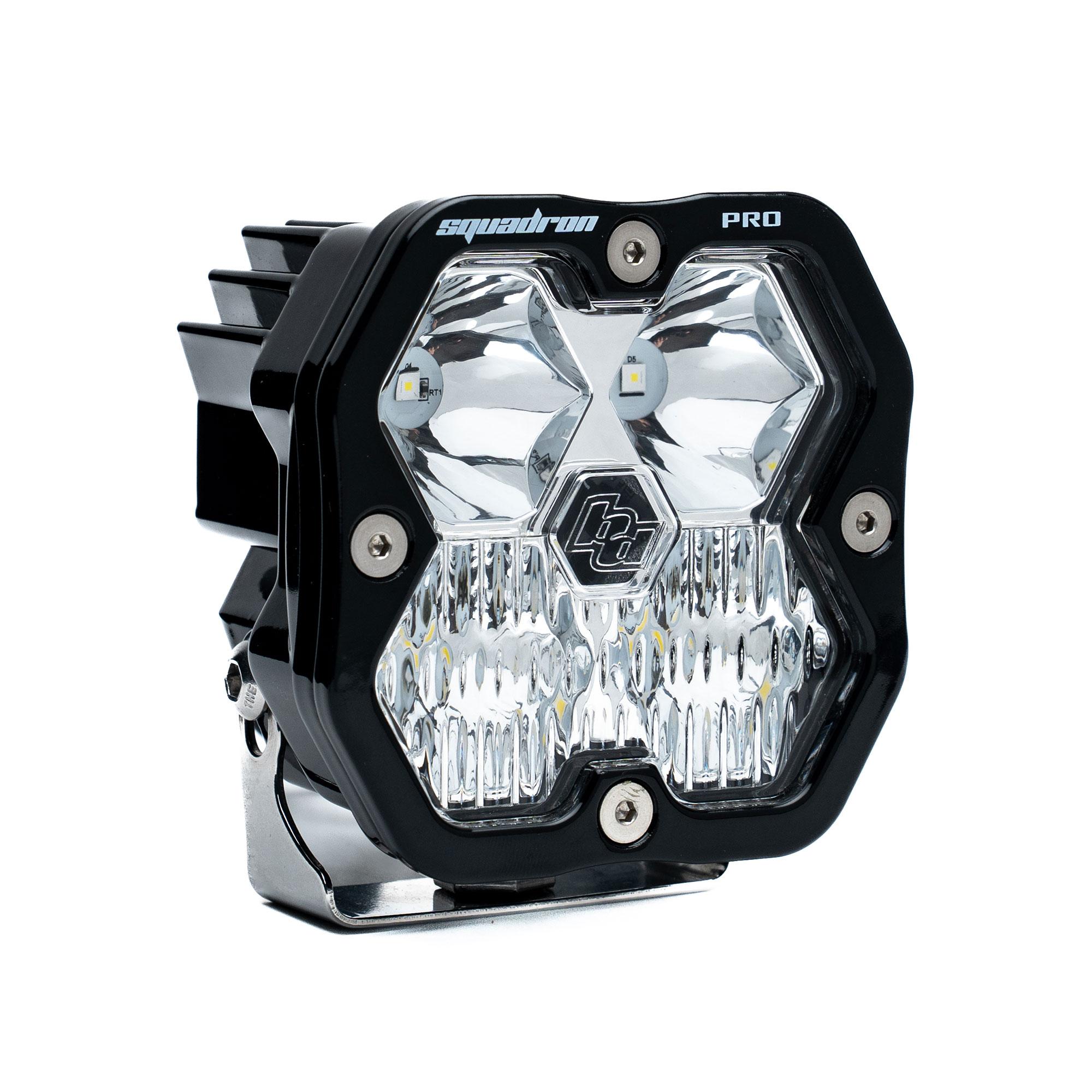 Baja Designs Squadron 2.0 Pro Black Clear Driving/Combo LED Auxiliary Light Pod 49-0003-2