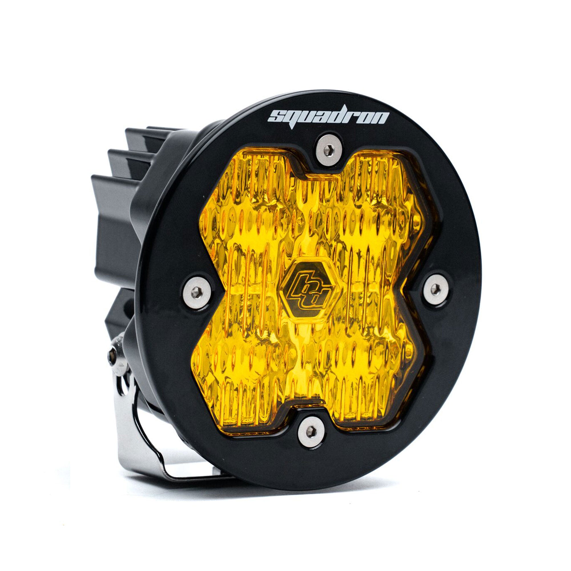 Baja Designs Squadron-R 2.0 Sport Black Wide Cornering Amber LED Auxiliary Light Pod 58-0015-2