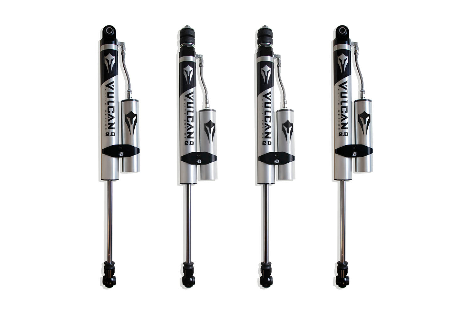 MaxTrac Suspension 2017-2025 Ford F-250 F-350 4WD 8" Front & Rear Vulcan Series Reservoir Shocks 943380VR