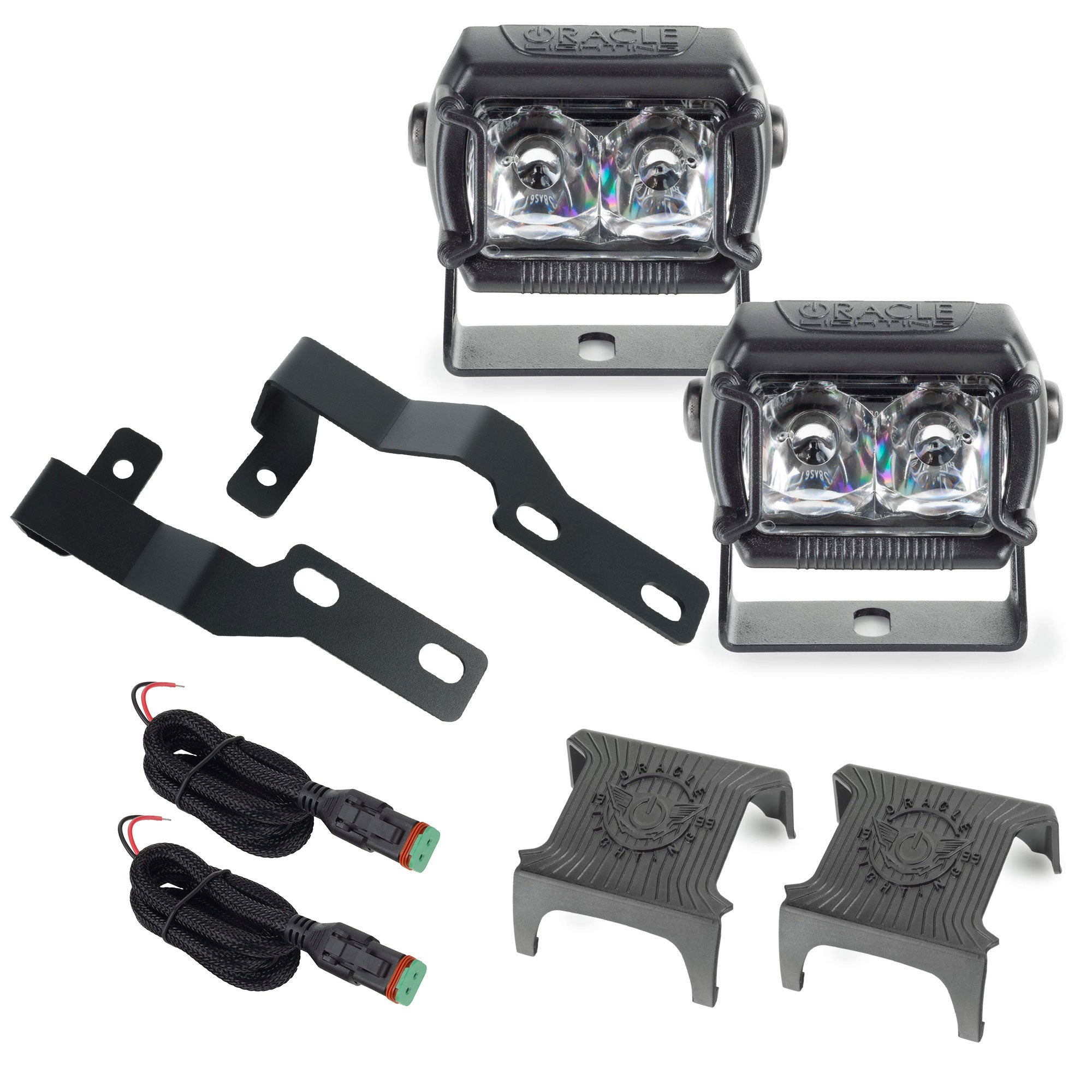 Oracle Lighting 2005-2014 Toyota Tacoma A-Pillar Hood Mount Brackets With VEGA Series 2 Spotlights 2092-2-504