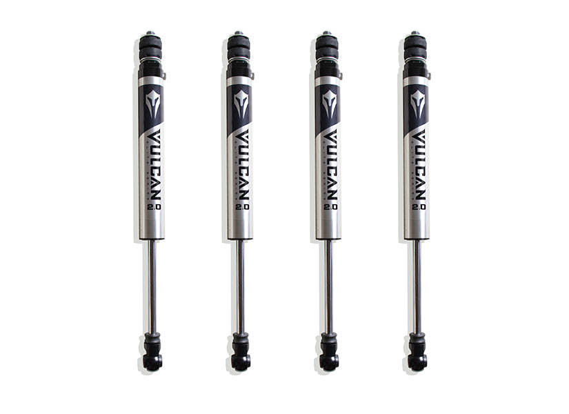 MaxTrac Suspension 2014-2024 Dodge Ram 2500 4WD 6" Front & Rear Vulcan Series Shocks 947260V