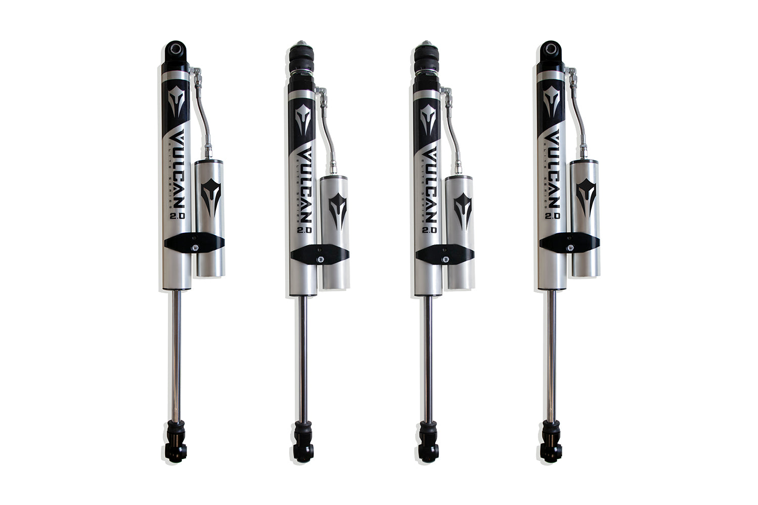 MaxTrac Suspension 2013-2024 Dodge Ram 3500 4WD 2.5" Front & Rear Vulcan Series Reservoir Shocks 947325VR
