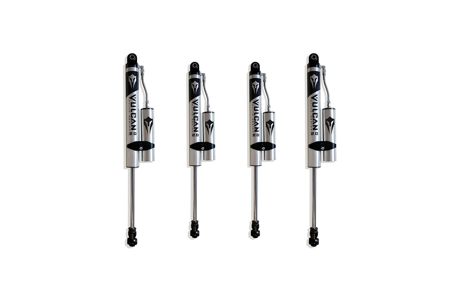 MaxTrac Suspension 2018-2025 Jeep Wrangler Jl 2WD 4WD 3"/2" Lift Height Front & Rear Vulcan Series Reservoir Shocks 949832VR