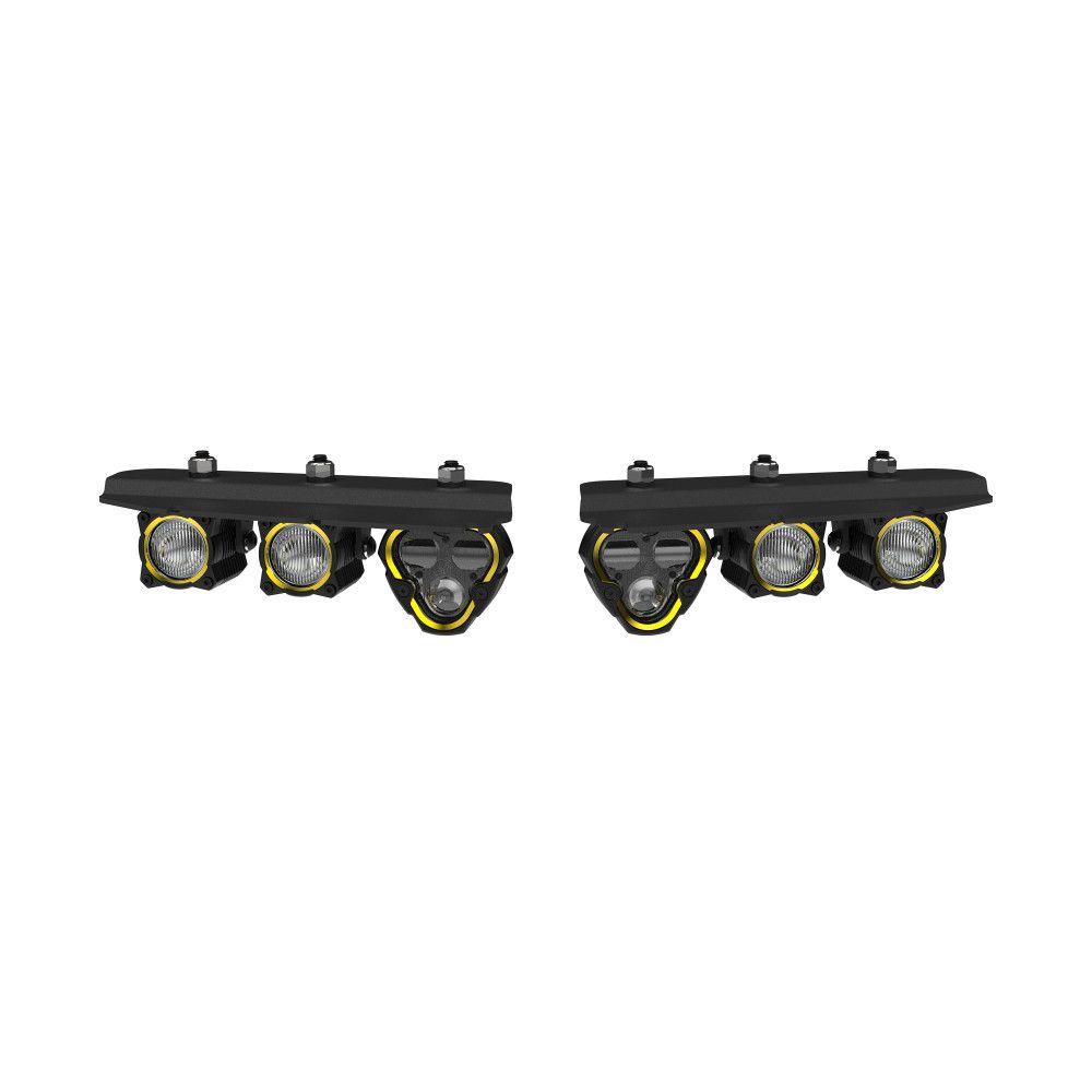KC Hilites 2021-2024 Ford Bronco Flex ERA Fog Pocket Kit 97168