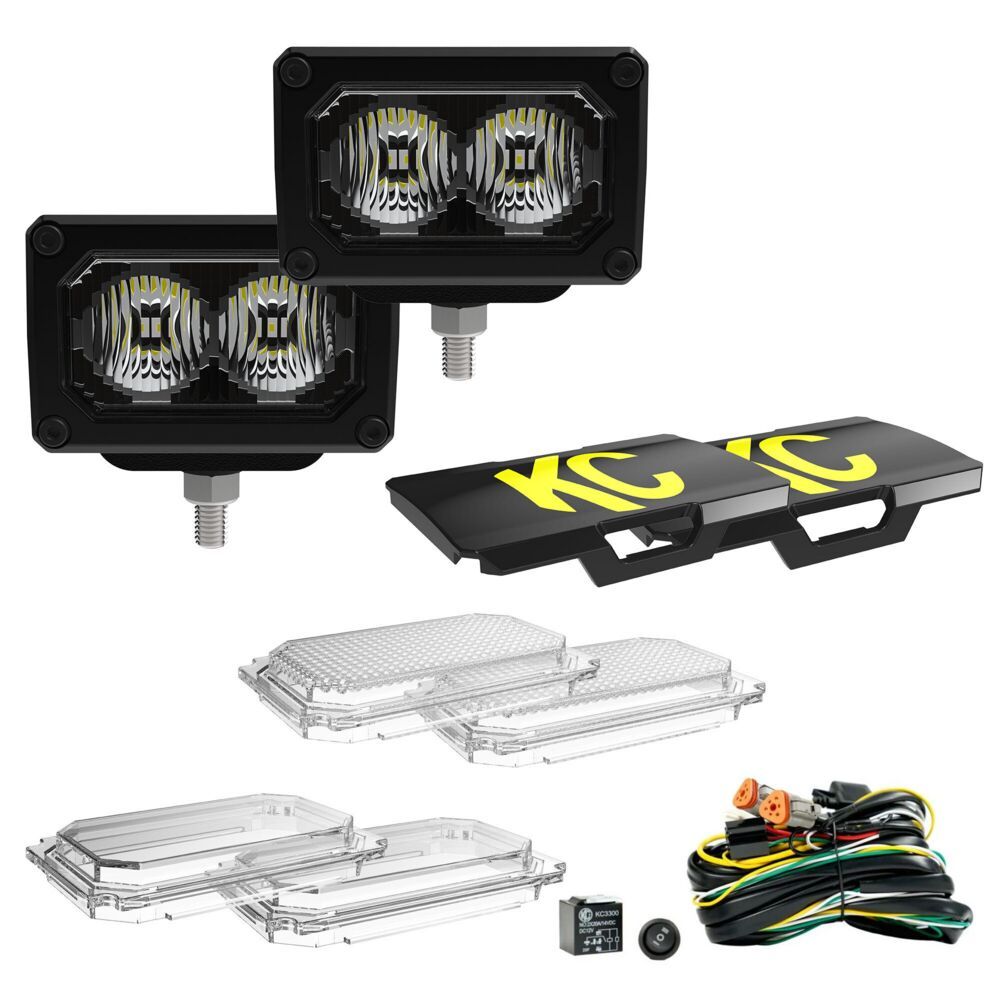 KC Hilites Profile 3" LED Light - Master Kit Pair 98153