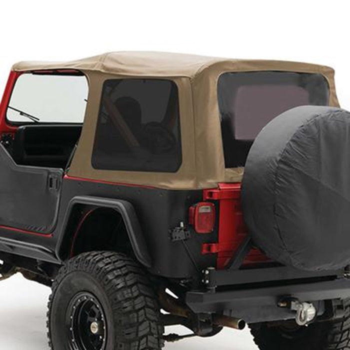 Smittybilt 1988-1995 Jeep Wrangler YJ Soft Top OEM Replacement With Tinted Windows Denim Spice 9870217