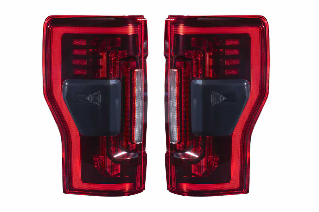 Morimoto 2017-2022 Ford F250 F350 F450 Super Duty Pair Red XB LED Tail Lights LF351