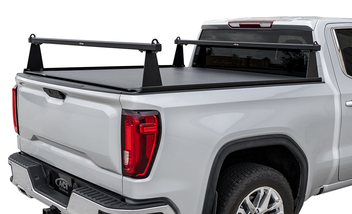 Adarac 2024-2025 Chevrolet Silverado GMC Sierra EV 5' 11" Box Matte Black Aluminum M Series Truck Bed Racks F4020162
