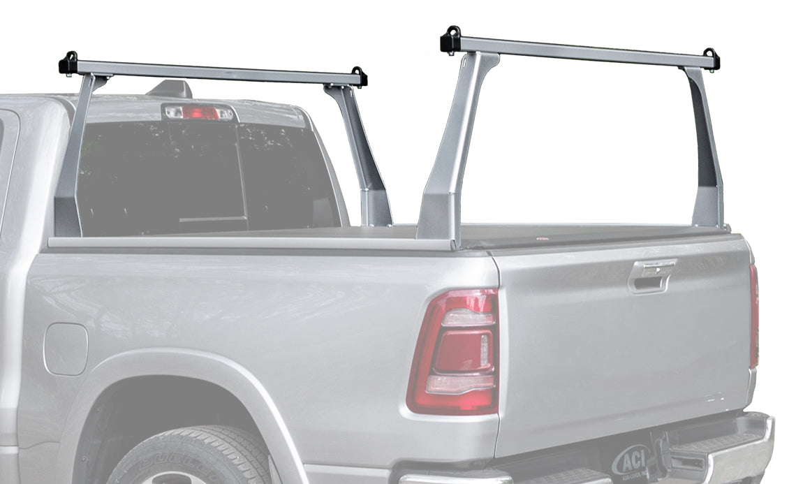 Adarac 21" Contoured Uprights 66" Cross Bar Silver Uprights Truck Bed Racks 4009307