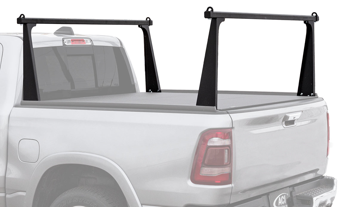 Adarac 22" Vertical Pro Uprights 66" Cross Bar Black Uprights Truck Bed Racks 4009318