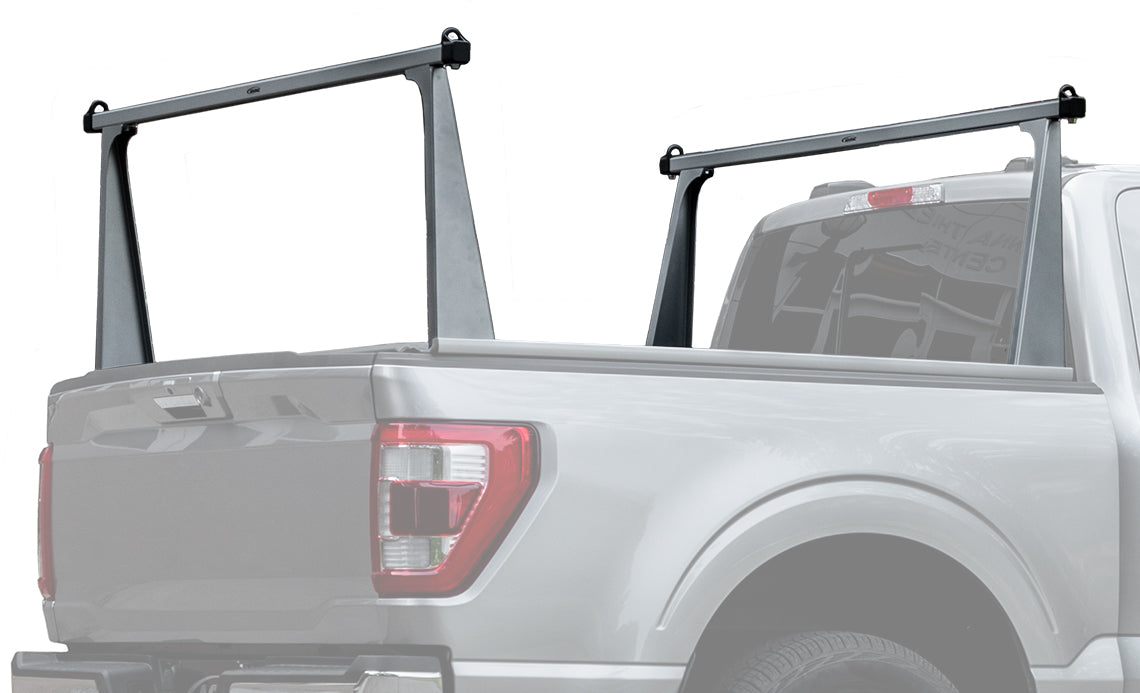 Adarac 22" Vertical Pro Uprights 66" Cross Bar Silver Uprights Truck Bed Racks 4009312