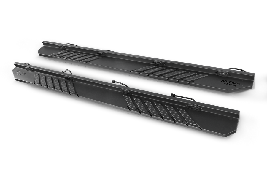 Attica 2009-2018 Dodge Ram 1500 2019-2024 Ram 2500 3500 Crew Cab Frontier Series Running Boards ATTRM02C104-BX