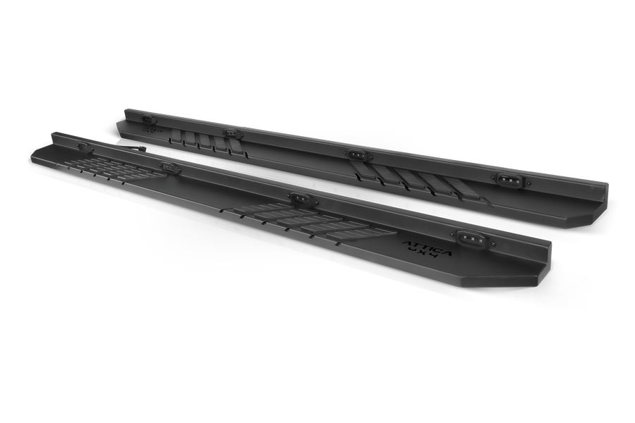 Attica 2007-2018 Chevrolet Silverado 1500 2007-2019 Chevrolet Silverado 2500 3500 Crew Cab Frontier Series Running Boards ATTSL04C101-BX
