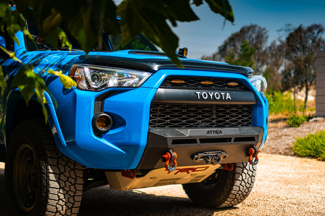 Attica 2014-2024 Toyota 4Runner Terra Series Stealth Winch Center Mount Front Bumper Powder Coated Black ATTTR01A101-BX