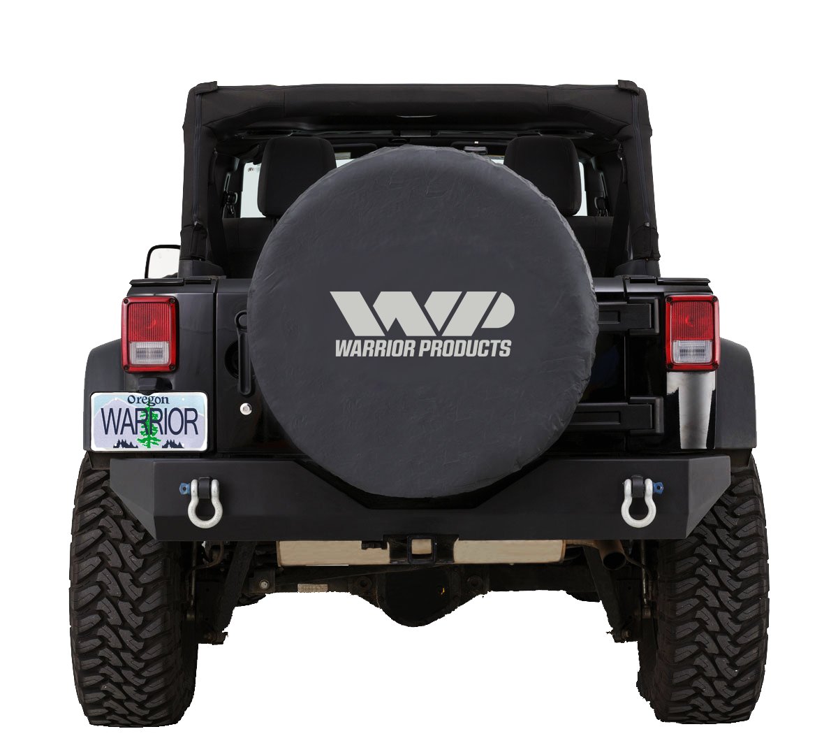 Warrior Universal Wp Logo 33" Spare Tire Cover Black 90824