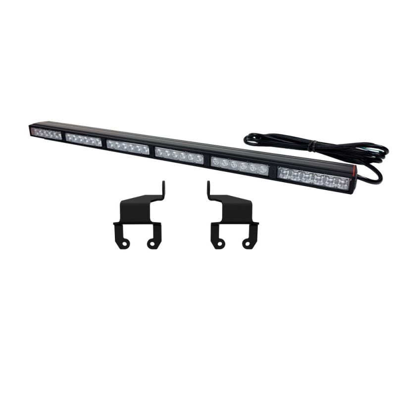 KC Hilites 2018-2024 Jeep Wrangler JL JLU 28" Multi-Function Rear Facing Chase Led Light Bar Kit 98013