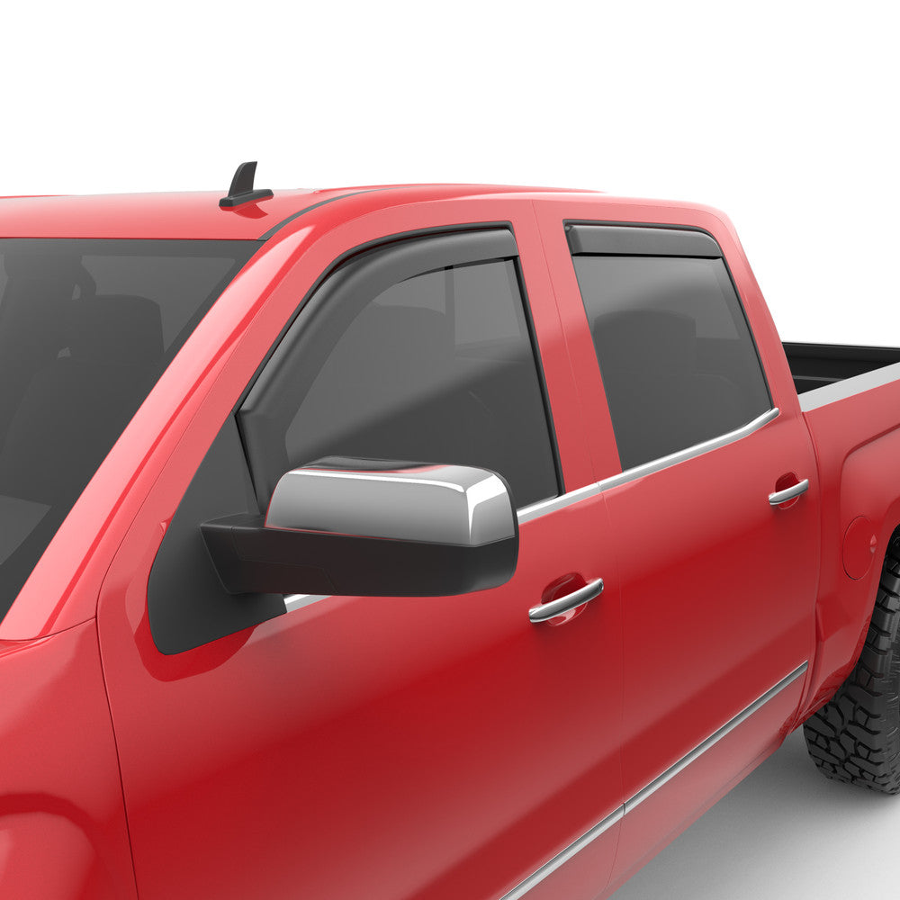 EGR 2014-2019 Chevrolet Silverado 1500 2500HD 3500HD GMC Sierra 1500 2500HD 3500HD Crew Cab In-channel Window Visors 571775